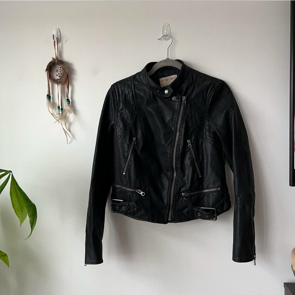 Free People We The Free Fenix Vegan Moto Jacket